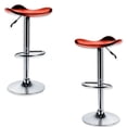 thumbnail image 1 of Jessar - Tabouret Pivotant Réglable en Hauteur Flex Collection, Lot de 2, Rouge, 1 of 3