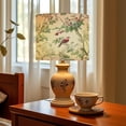 thumbnail image 6 of Chinoiserie Linen Drum Lampshades Vintage Birds Floral Cherry Blossoms Green Foliage 13"x13"x10" Light Shade for Table Lamps Floor Lamp Shades Lampshade Replacement Assembly Required, 6 of 8