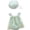 Green, variant on REDARER Girls Daisy Floral Romper Set, Mint Green Tulle Bodysuit with Matching Sun Hat,0-3 Months