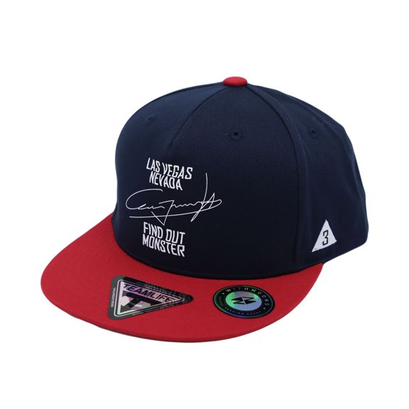 WITHMOONS Snapback Hat Flat Brim Two Tone Hiphop Baseball Cap TR21318 (Navy)