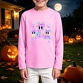 thumbnail image 2 of NIEWTR Toddler Halloween Shirts Baby Boy Girls Pumpkin Tshirts Kids Fall Long Sleeve Tee Tops Children Gift 3-15Y, 2 of 5