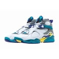 thumbnail image 1 of Ni-k-e Air Jordan 8 Retro Sneakers White High Top Basketball Trainers Women Size, 1 of 6