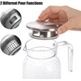thumbnail image 4 of 2 Pack 34 Oz Acrylic Pitcher with Lid and Spout, Small Clear Pitcher Fridge Water Jug Ice Tea Pitchers Cold Hot Beverage Carafe for Lemonade, Coffee, Juice, 4 of 7