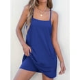 thumbnail image 3 of Vestido de tenis ANRABESS 2025, casual, holgado, de verano, azul real, 3 of 7