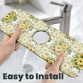 thumbnail image 6 of Pofeuu Daisies And Wildflowers Print Splash Guard for Sink Faucet Sink Gadgets-Splash Guard Behind Faucet Drip Catcher for Kitchen, Bathroom,Sink Mat, 6 of 7