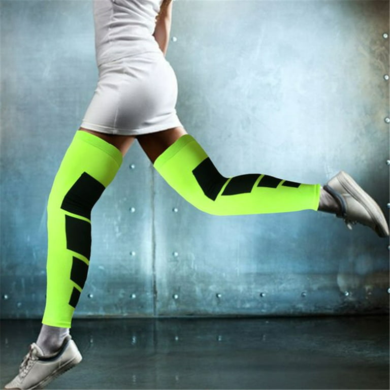 1 Pair Full Leg Compression Sleeves for Women & Men,Extra Long Leg & Calf  Braces Knee Sleeve for Basketball, Football, Running, Working Out,  Arthritis 