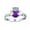 Purple, variant on Womens Sorority Sister BFF Cocktail Statement Ring CZ Gemstone Claddagh .925 Silver
