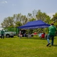 thumbnail image 2 of Blue 10x20 Instant Canopy Tent and 4 Side Walls - Commercial Grade Aluminum Frame with Water-Resistant Canopy Top and Sidewall - Bag and Stake Kit Included (5 Color Options), 2 of 7