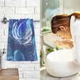 thumbnail image 6 of Coolnut Blue Teal Jellyfish Patterned Hand Towels 2 PCS, Cotton Bath Towel for Drying Face Hands Body Decorative Water Absorbent Lightweight Towels for Bathroom Ktichen Travel Gym, 16"x28", 6 of 6