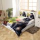 thumbnail image 3 of Juego de Cama para Niñas Niños Kawaii Negro Gato Funda Nórdica, Negro Animal Print, 3 of 5