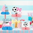 thumbnail image 4 of Wonmelody Goals Or Bows Gender Reveal Decorations 8pcs Boy Or Girl Honeycomb Centerpieces Soccer Theme Baby Shower Decorations It’s A Boy It’s A Girl Party Supplies for He Or She Newborn Party, 4 of 6