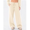 thumbnail image 4 of BAKREP Women's Sweatpants Wide Leg Elastic Loose Relaxed Sweat Pants Spring Winter Clothes Baggy Drawstring Joggers with Pockets, 4 of 12