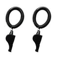 thumbnail image 2 of Almencla 2 Pack Whistle With Wristband For Boating Kayaking Camping Hiking Hunting Black, 2 of 6