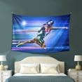 thumbnail image 3 of Superhero Girl Fantasy Wall Decor Tapestry , Room Bedroom Wall Hangings Tapestry Running Lights Space,60" X 40", 3 of 9
