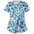 thumbnail image 1 of Hauts Médicaux pour Femmes Uniforme Infirmière Blouse à Manches Courtes, 1 of 2
