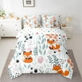 thumbnail image 2 of Homewish Cartoon Fox 7-Piece Twin Bedding Sets for Preppy Children Kids,Dreamy Princess Bedding Comforter Set,Kawaii Animal Breathable Sheet Sets,Luxury Bedroom Decor,Reversible, 2 of 8