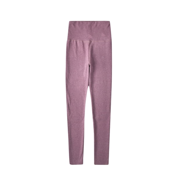 Camiseta interior térmica Gibobby alta para Mujer mallas cepilladas de doble para invierno morado M