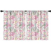 Blackout Kids Curtains,Pioneer Flower Childrens Insulated Curtains Set Of 2,Bedroom Essentials,Toddler Room Decor 42x54in(106x137cm)