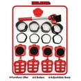 thumbnail image 3 of Elevador de muebles Mega Maxx con 4 rodillos rojos, carga de 300 kg, 3 of 8