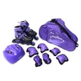 thumbnail image 1 of Combo patines Sweet Rocket Pro negro con morado talla M ajustable 22 a 24, 1 of 3