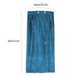 thumbnail image 3 of Women's Full Length Towel Wrap | Soft Lightweight Bathrobe & Beach Cover Up | Adjustable Spa Wrap for Pool, Gym & Travel | Quick-Dry Polyester | 55x31 Inches | 1 Piece, 3 of 6