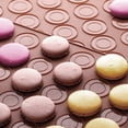 thumbnail image 6 of Manunclaims Macaron Mat+Decorating Pot, 48 Hole Macarons Silicone Mat Baking Mold Silicone Macaron Kit Pastry Baking Mat and Decorating Piping Pot, 6 of 8