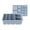 Blue, variant on Silicon Ice Tray for Large Clear Ice Cubes â Easy Release Non-Stick Mold, Stackable 2-Cavity Freezer Container, for & Cold Brew