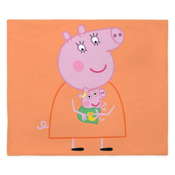 CafePress - Peppa Pig: Holding Baby - King Duvet Cover, Printed Comforter Cover, Unique Bedding,