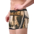 thumbnail image 2 of Qekee Rustic French Signpost for Men's Underwear Boxer Briefs , Comfort Boxer Brief for Men, Moisture-Wicking Breathable-Large, 2 of 5