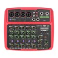 thumbnail image 1 of B6 Portable 6 Channels Audio Mixer USB Mixing Console Supports BT Connection with Sound Card Built-in 48V Phantom Power, 1 of 7