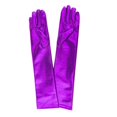 thumbnail image 1 of Cosplay Ball Gloves Bright Cloth Gloves Costume Party Props Dance Show Short Gloves for Women (Purple), 1 of 4