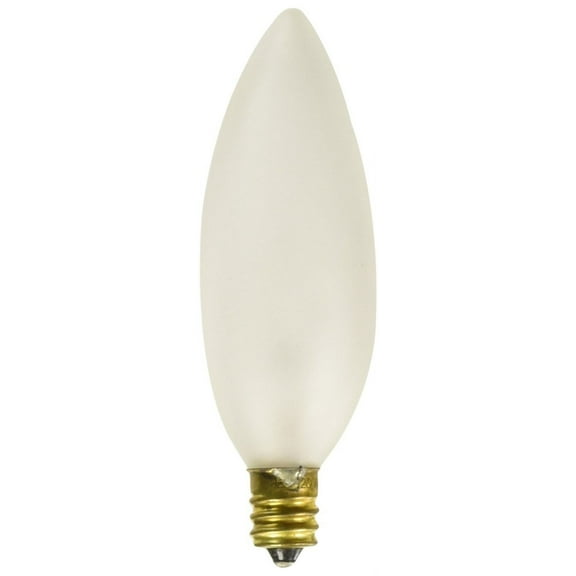 Satco Products S3785 120-Volt 25B9.5 Candelabra Base Frost Light Bulb