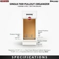 thumbnail image 6 of Rev-A-Shelf 5WB1-1222CR-1 12 x 22 in, Wire Pullout Cabinet Basket Organizer, 6 of 13