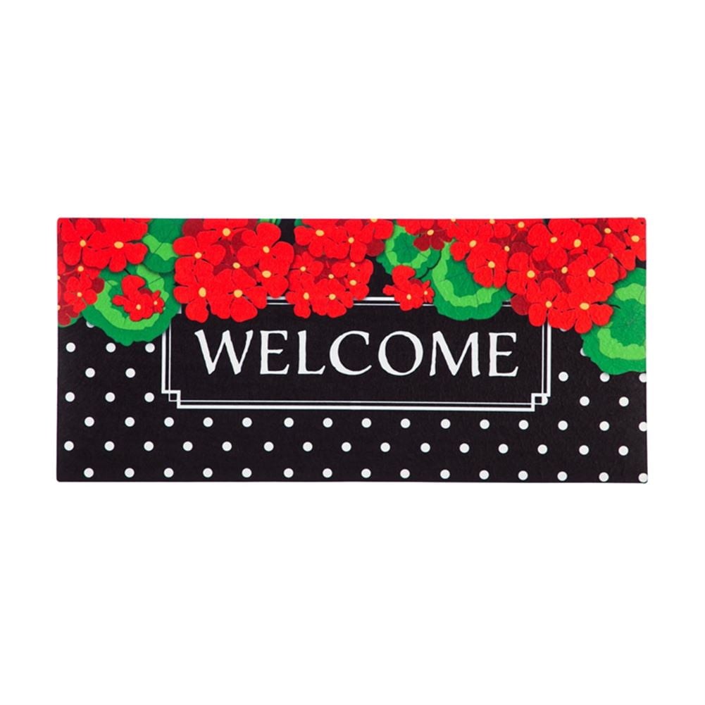 Evergreen Sassafras Switch Mat Geranium Polka Dot