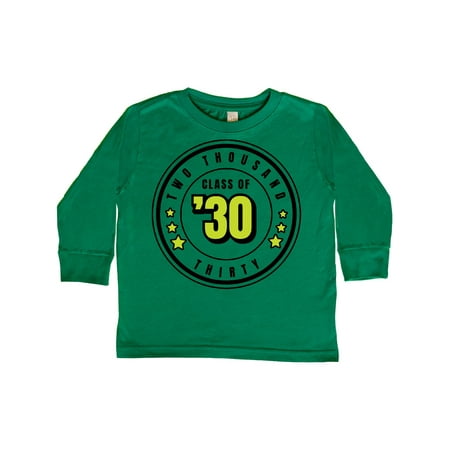 

Inktastic Class of 2030 in Black Circle with Stars Gift Toddler Boy or Toddler Girl Long Sleeve T-Shirt