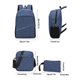 thumbnail image 2 of Fiudx Mochila Elegante, Diseño Duradero de Tres Piezas, Correas de Hombro Ajustables, Amplios Compartimentos, Ideal para Viajes Escolares Al Aire Libre, Ideal para Parejas de Estudiantes Universitari, 2 of 3