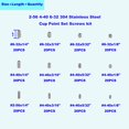 thumbnail image 2 of Kit surtido de tornillos HVAZI #2 -56 #4 -40 #6 -32 UNC, 2 of 8