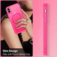 thumbnail image 6 of for iPhone Xs Case , iPhone X Case with Ring [Compatible with Magsafe], Full Body Protective Cover Slim Shockproof Kickstand Phone Case for Apple iPhone X/XS 5.8", Hot Pink, 6 of 16
