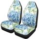 thumbnail image 1 of Juego de 2 fundas de asiento de coche ABPHQTO Hortensia acuarela azul universal, 1 of 4