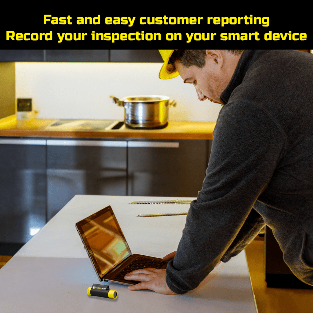 Ferret Plus – Multipurpose Wireless Inspection Camera, borescope, & cable pulling tool - NOW with built-in on-board memory at 1080p and non-contact voltage detector