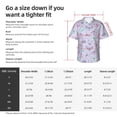 thumbnail image 6 of Lsque Purple Butterfly pattern Hawaiian Shirt for Men, Unisex Summer Beach Casual Short Sleeve Button Down Shirts-X-Large, 6 of 9