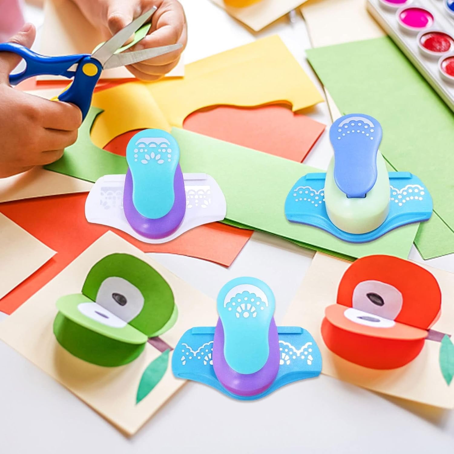 ABPETE corner cutter,3Pcs Paper Crafting Border Punches Hemming Tool, Small Paper Punch Edge Corner Craft Tool,Scrapbooking Gift Cards Corner Punch Fancy