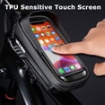 thumbnail image 4 of Bicycle Bag Front Quick Release Cycling Bag Rainproof Touch Screen Phone Bag 6.8inch Sun Visor Bag 1L Bike Accessarie, 4 of 11