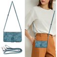 thumbnail image 3 of Google Pixel 4a 5G Phone Case Wallet for Women with Crossbody Strap Lanyard,Google Pixel 4a 5G Wallet Case with Card Holer,Zipper Pocket PU Leather Phone Case for Pixel 4a 5G,6.2" Blue, 3 of 15