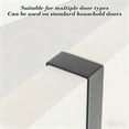 thumbnail image 6 of Over The Door Hooks, Heavy Duty 6 Hook Steel Hanger for Coats Towels Backpacks Hats, Rust Resistant, Scratch Free, Space Saving Door Organizer for Bathroom Bedroom, No Drill Installation, Gray, 6 of 6