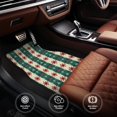 thumbnail image 4 of Sikiie Christmas Snowflakes Plaid Car Foot Mat Set of 4 Pieces Basics Universal Fit Rubber Carpet Floor Mats For Car SUV Van & Truck, 26.8"L x 17.3"W (Front), 13"L x 17.3"W(Rear), 4 of 6