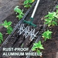 thumbnail image 5 of Rotary Cultivator Garden Rotary Tiller Adjustable Stainless Steel Poles Hand Tiller for Soil Mixing or Reseeding Grass Lawn Tiller Total Length 57 Inch, 5 of 7