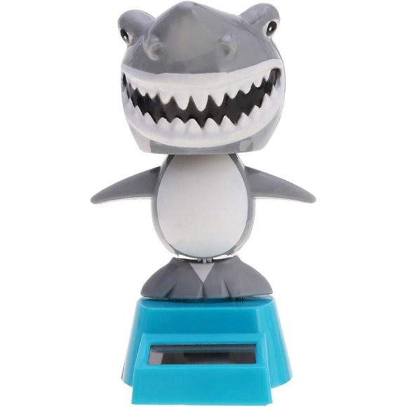 Solar Dancing Toys Bobble Head Toy Shark Doll Animal Dancing Figure Toy Car Dashboard Decor-week