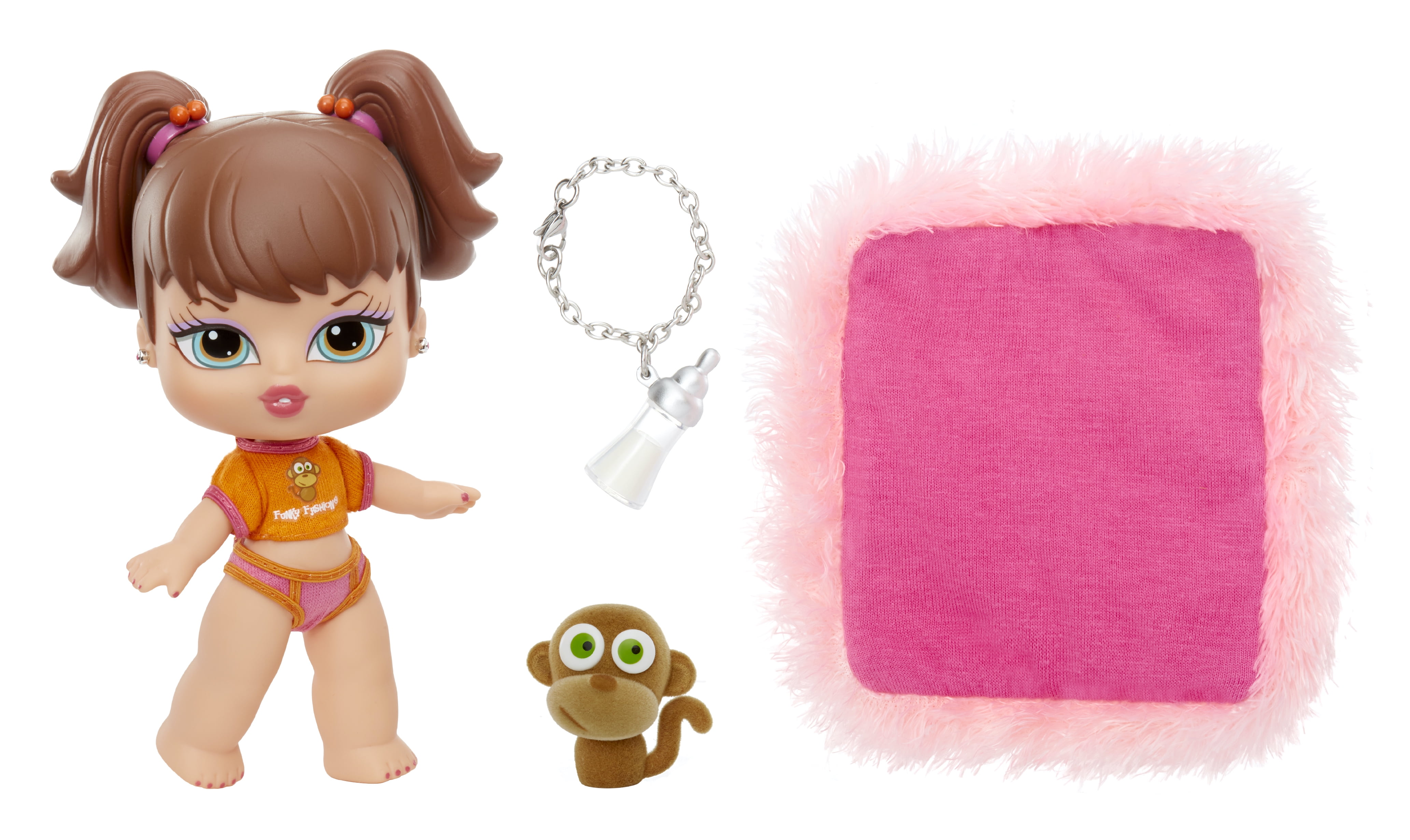 Bratz Babyz Meygan Collectible Fashion Doll with Real Fashions and Pet