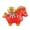A, variant on Ruanlalo Chinese Style Horse Statue Golden Ingot Lucky Bag Persimmon Copper Coin Cartoon Pony Figurine Desktop Feng Shui Decoration Ornament